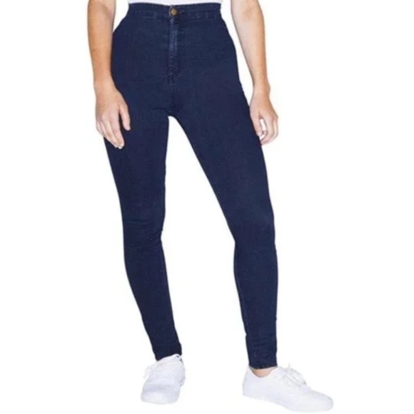 American Apparel size XS Easy Jean dark wash - Picture 3 of 9